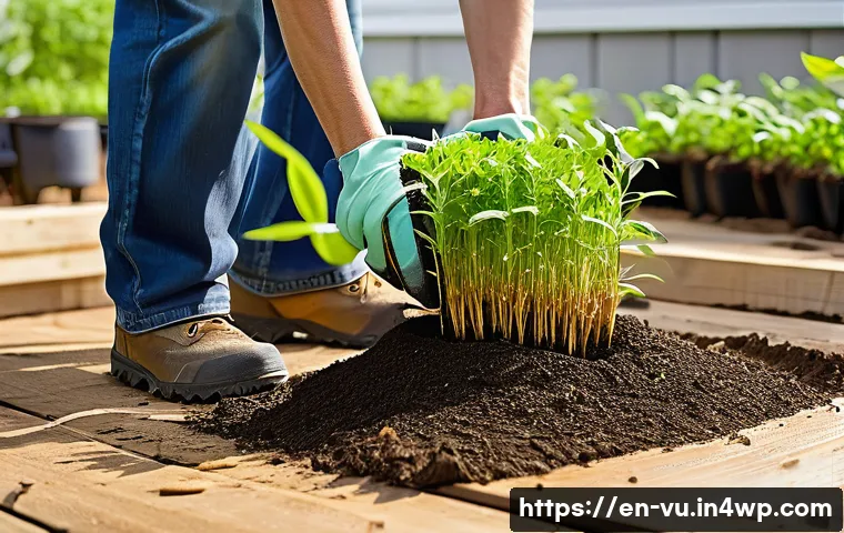 유기농 정원에서의 뿌리 뽑기 및 이동 방법 관련 이미지 1