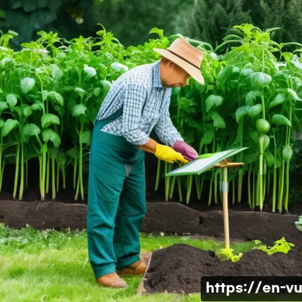 유기농 정원에서의 자가 생산 씨앗 관리 방법 - A detailed close-up image of a thriving vegetable garden showcasing healthy parent plants ideal for ...