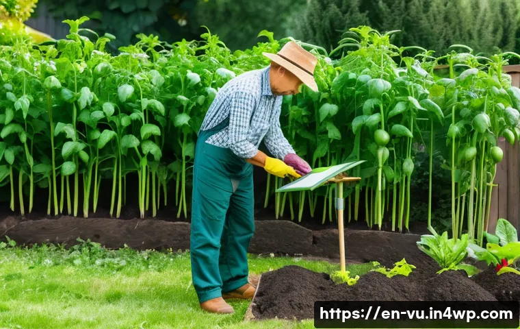 유기농 정원에서의 자가 생산 씨앗 관리 방법 - A detailed close-up image of a thriving vegetable garden showcasing healthy parent plants ideal for ...